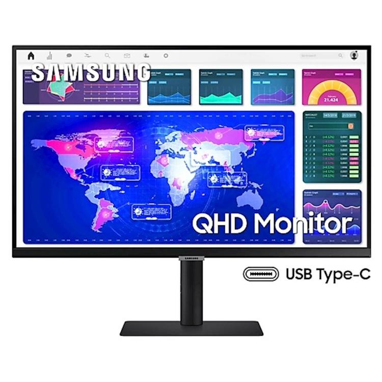 Samsung monitor B2B S27A600UUU, 27'', IPS, 16:9, 2560x1440, DP, HDMI, 3xUSB,