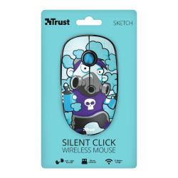 Miška Trust SKETCH Silent, brezžična, optična, tiha, modra_3