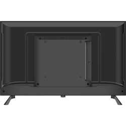 Zadnja stran Blaupunkt 32HCT6000S televizorja, črno ohišje, VESA nosilec, prezračevalne reže in priključni del.