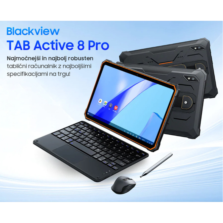 Tablični računalnik BlackView TAB Active 8 Pro, 10.36", 4G-LTE, 8GB, 256 GB, oranžna