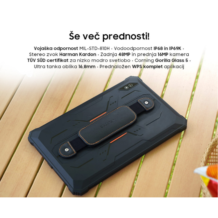 Tablični računalnik BlackView TAB Active 8 Pro, 10.36", 4G-LTE, 8GB, 256 GB, oranžna