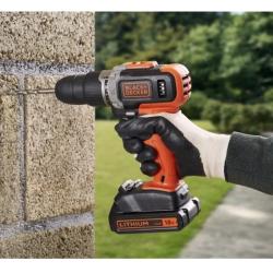 Akumulatorski udarni vrtalnik Black+Decker BCD003C1, 18 V, 1,5 Ah