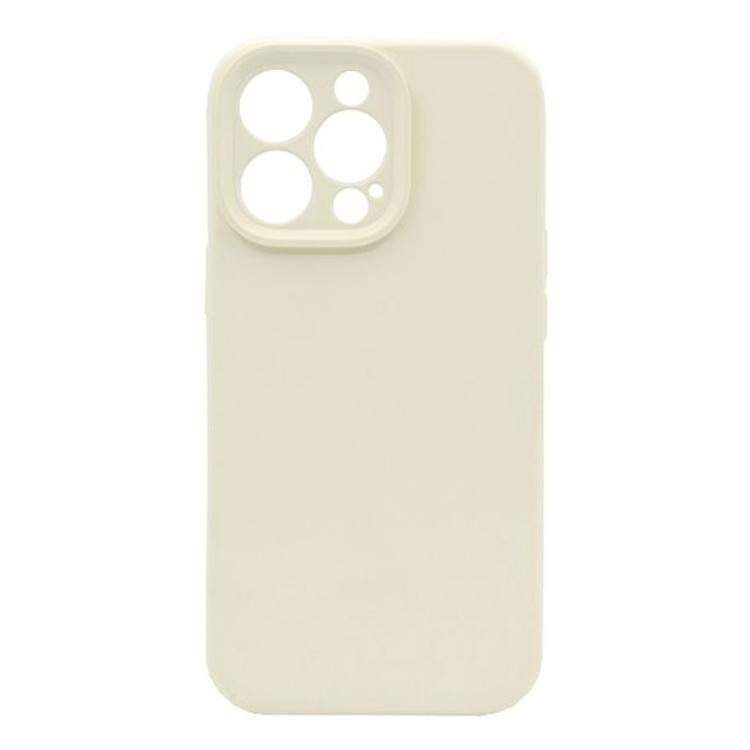 Silikonski ovitek (liquid silicone) za Apple iPhone 13 Pro, N-Soft, bela