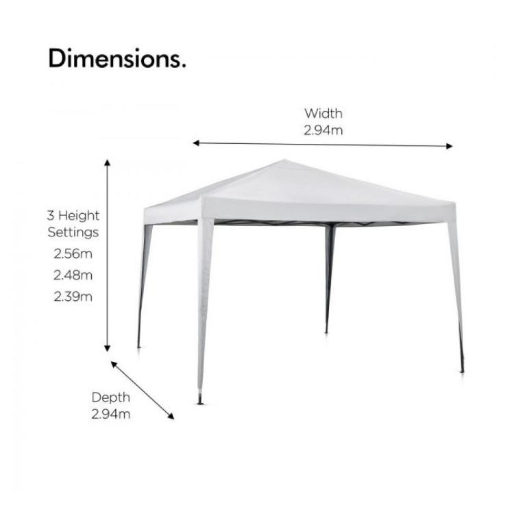 Paviljon VonHaus Pop Up, 3 x 3 m, Ivory