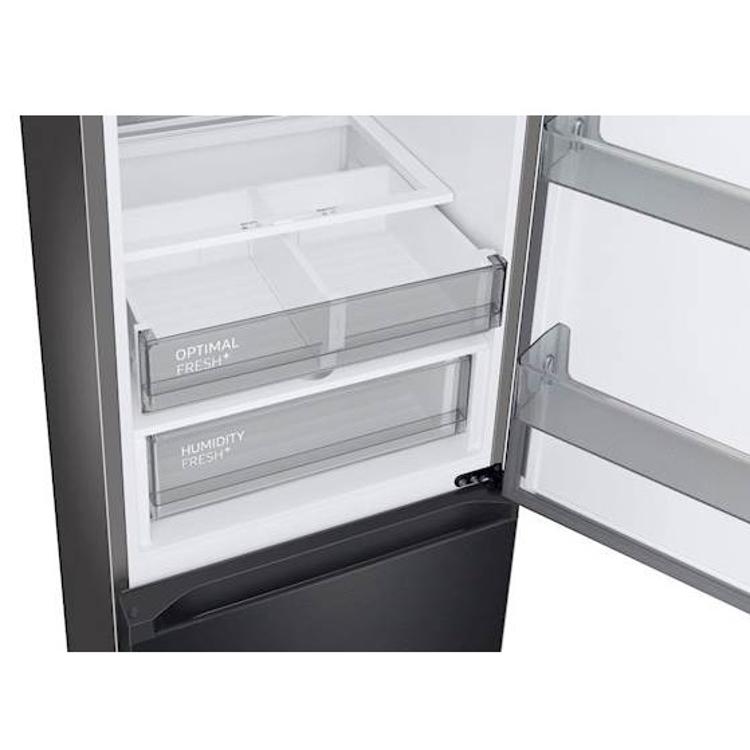 Hladilnik z zamrzovalnikom Samsung Bespoke RB34C7B5EB1/EF, 185 cm, E, 334 l, črna
