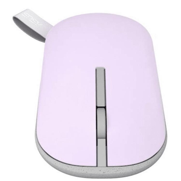 Brezžična miška Asus MD100, tiha, vijolična