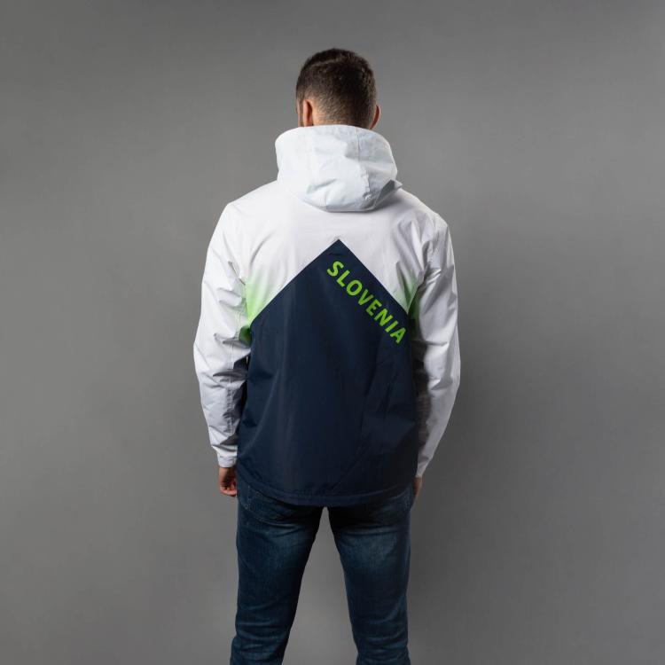 Moška jakna s kapuco Peak ZFA4205, modro - bela, velikost 2XL
