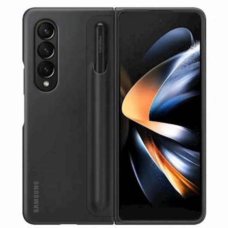 Original preklopna torbica s pisalom Samsung Galaxy Z FOLD4, črna