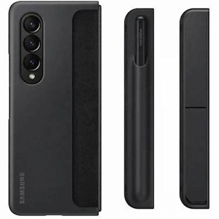 Original preklopna torbica s pisalom Samsung Galaxy Z FOLD4, črna_2