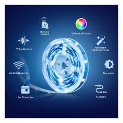Pametni Wi-Fi LED barvni trak Tapo L900-5, 5 m