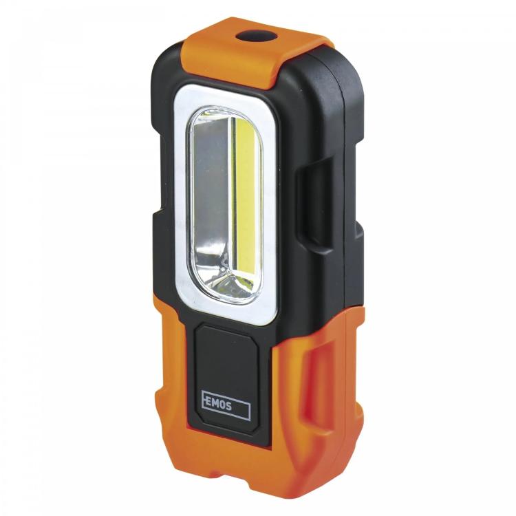 Ročna LED delovna svetilka Emos 3W COB LED, 180 lm, 3×AAA