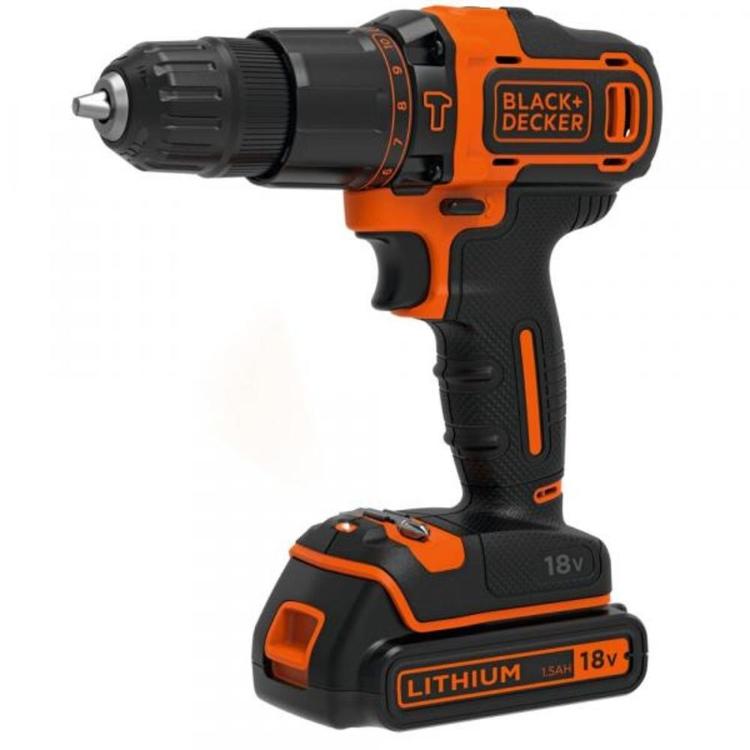 Udarni vrtalnik Black&Decker BDCHD18KB, 18V 400mA