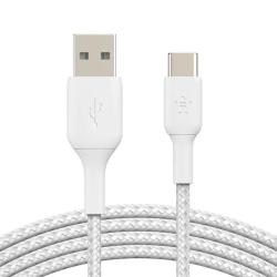 USB kabel Belkin BOOST CHARGE, USB-C, USB-A, 2m, bela