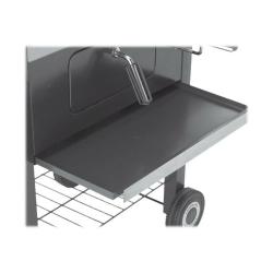 Stranska delovna polica ogljenega žara Landmann za pripravo hrane.