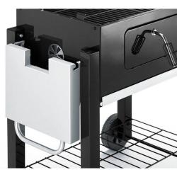 Stranski kovinski zabojnik ogljenega žara Landmann za shranjevanje oglja ali dodatkov.