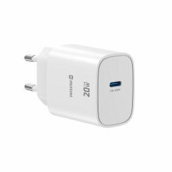 Copilot said:  Hitri stenski polnilnik Swissten Edge GaN 20 W v elegantni beli izvedbi z USB‑C Power Delivery izhodom omogoča hitro in učinkovito polnjenje pametnih telefonov, tablic ter drugih združljivih naprav.