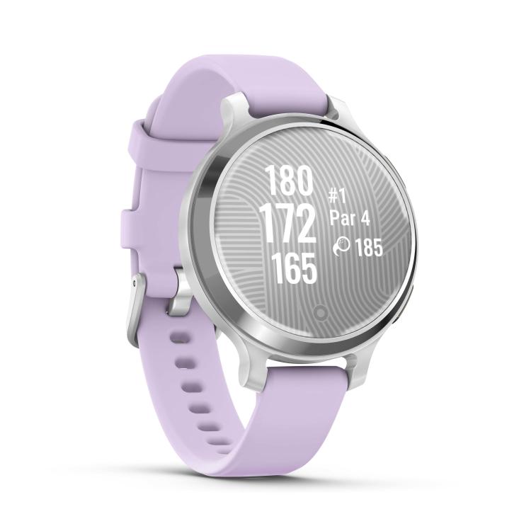 Pametna ura Garmin Lily 2 Active - silver/jasmin purple, srebrna/škrlatno vijolična
