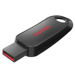 USB-A ključ SanDisk 64 GB Cruzer Snap, 2.0, črn, drsni priključek