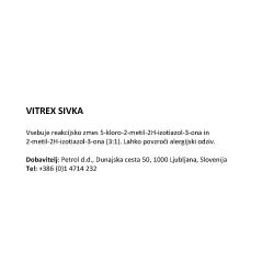 Vitrex, sivka, že pripravljena mešanica, 3 l_2