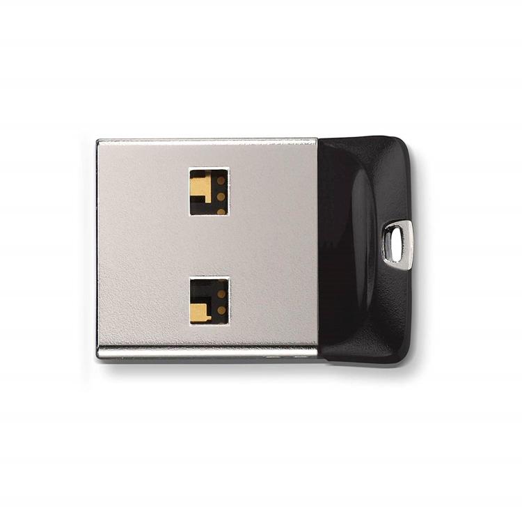 USB ključ 16 GB, Cruzer Fit, SanDisk, 2.0, črn, micro format_1