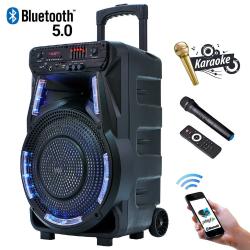 Manta SPK5033 karaoke zvočni sistem, Bluetooth 5.0, USB/MP3/RADIO FM, Disco LED_1