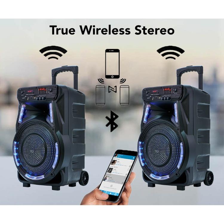 Manta SPK5033 karaoke zvočni sistem, Bluetooth 5.0, USB/MP3/RADIO FM, Disco LED_3