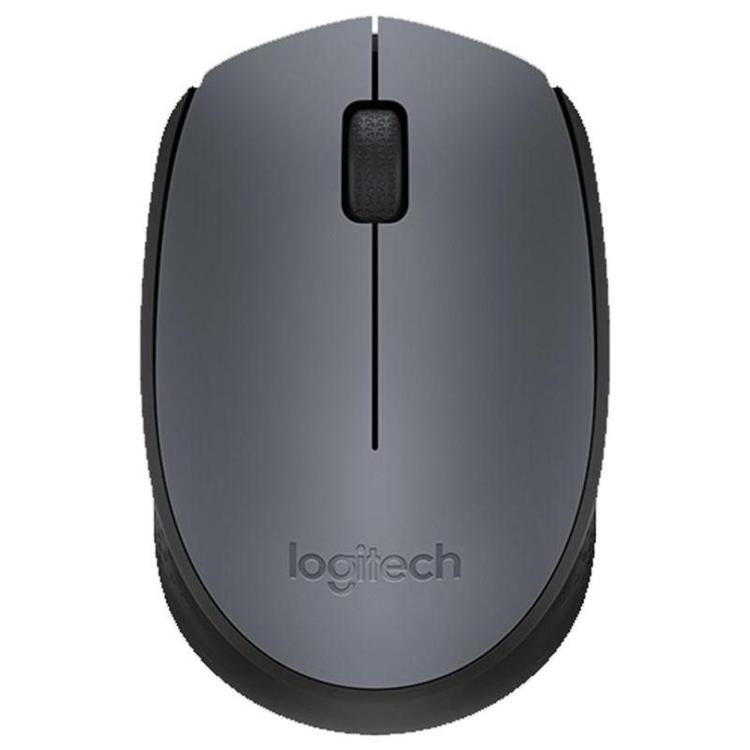 Brezžična miška Logitech M170, siva