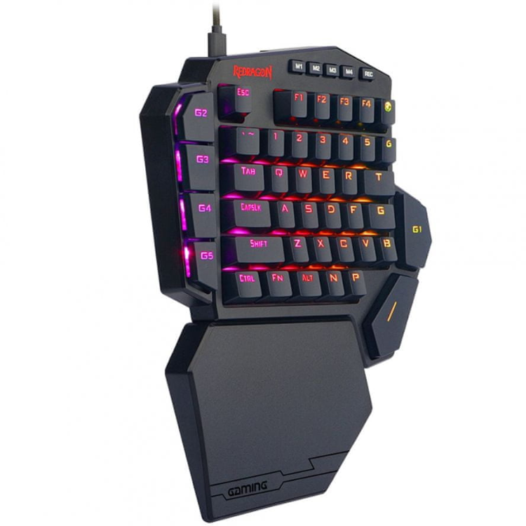 Enoročna mehanska tipkovnica Redragon Diti K585, RGB, črna