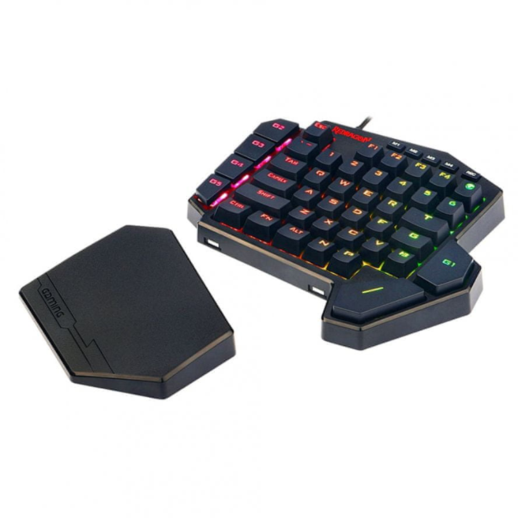 Enoročna mehanska tipkovnica Redragon Diti K585, RGB, črna