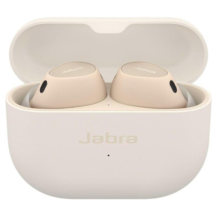 Brezžične slušalke Jabra Elite 10, kremna
