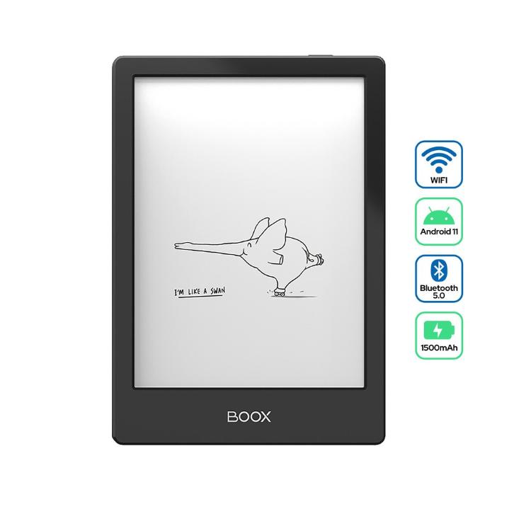 BOOX Poke4 Lite, E-bralnik/tablični računalnik 6", Android 11, 2GB+16GB, Wi-Fi, Bluetooth 5.0, USB Type-C, črn_1