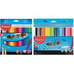 Barvice Maped Color'peps 24/1 + flomastri gratis