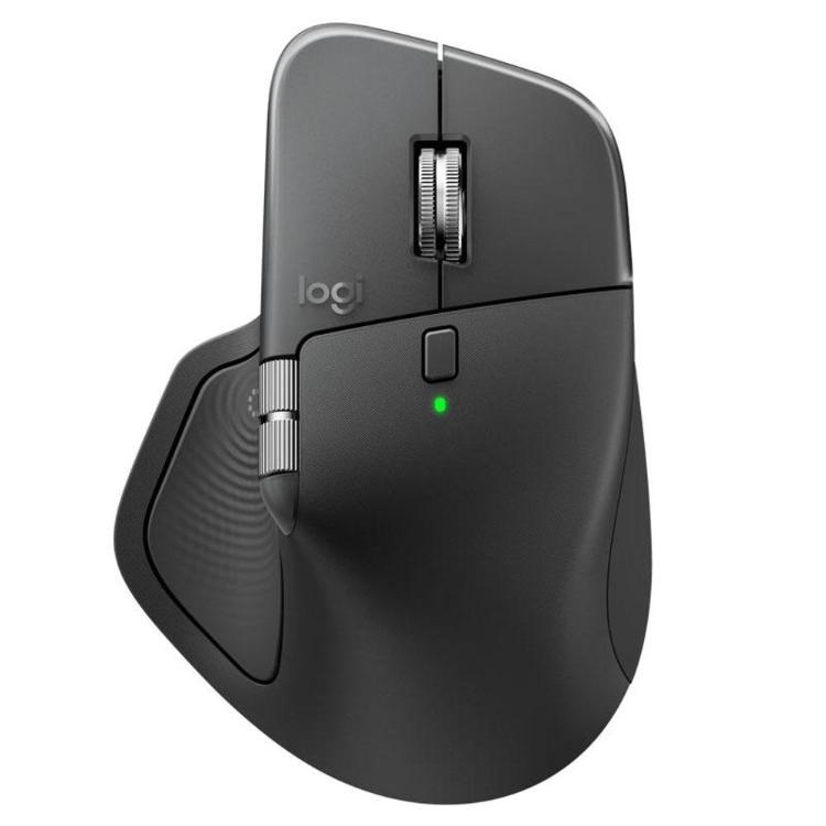 Proizvajalec: Logitech Povezljivost: brezžična Tip: laserska Možnost priklopa: Bluetooth, USB (Logi Bolt USB-C) Ločljivost: 200–8000 DPI (nastavljivo v korakih po 50 DPI) Barva: grafitna Masa: 150 g Domet: do 10 m Dodatne lastnosti: 8 gumbov, MagSpeed kolešček s SmartShift funkcijo, horizontalno pomikanje s koleščkom, gumb za kretnje, tihi kliki (do 90 % tišji v primerjavi z MX Master 3), vgrajena polnilna baterija 650 mAh, avtonomija do 70 dni, povezava prek Bluetooth ali Logi Bolt USB-C sprejemnika Dimenzije: 128,2 × 88,4 × 50,8 mm (D × Š × V) Vsebina paketa: MX Master 4 for Business, Logi Bolt USB-C sprejemnik Garancija: 24 mesecev