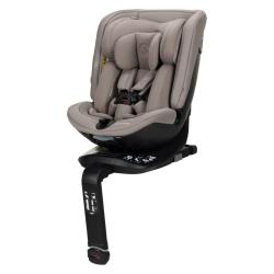 Avtosedež Maxi‑Cosi Spinel 360 Plus 40–150 cm v barvi truffle, pogled pod kotom z vidnim ISOFIX podnožjem in oporno nogo