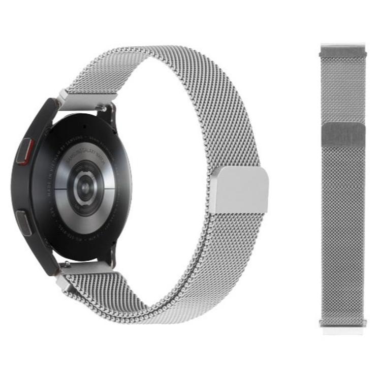 Kovinski magnetni pašček 22mm, srebrn, za pametno uro