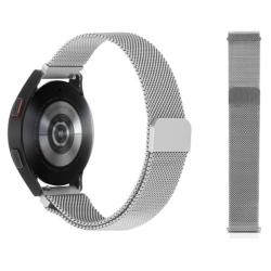 Kovinski magnetni pašček 22mm, srebrn, za pametno uro