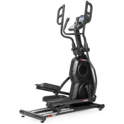 Gymstick GX9.0 Crosstrainer v stranskem pogledu, prikazuje robustno konstrukcijo, vztrajnik in vodila.