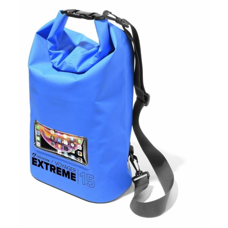 Vodoodporna torba CellularLine Extreme, 15 l, modra