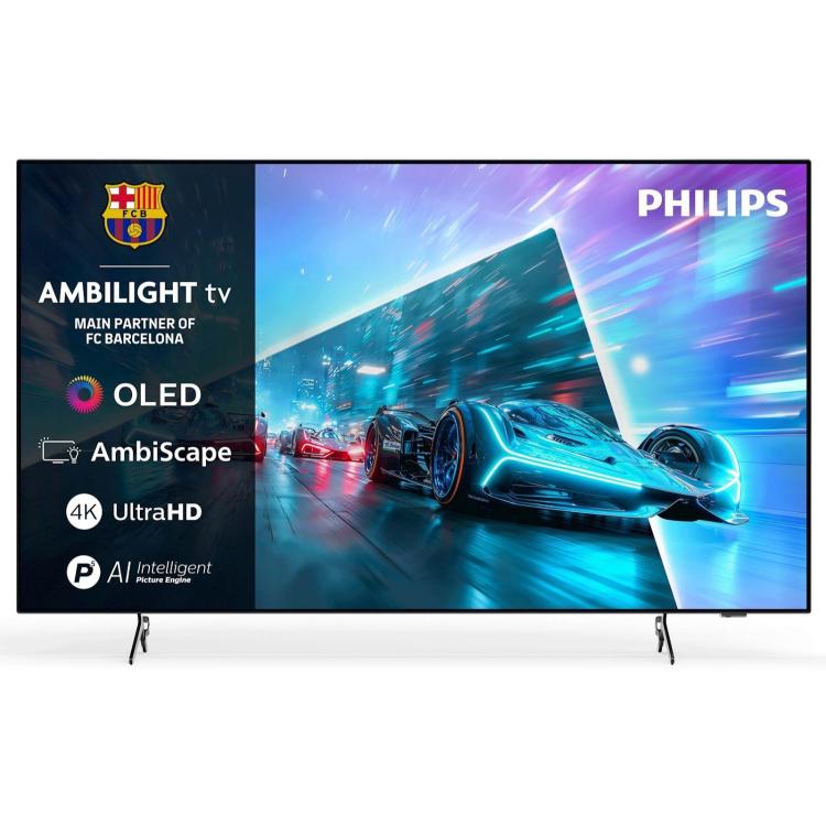 TV Philips 55OLED761/12 OLED Ambilight 4K Ultra HD z AI procesorjem P5, AmbiScape in vrhunsko OLED sliko.