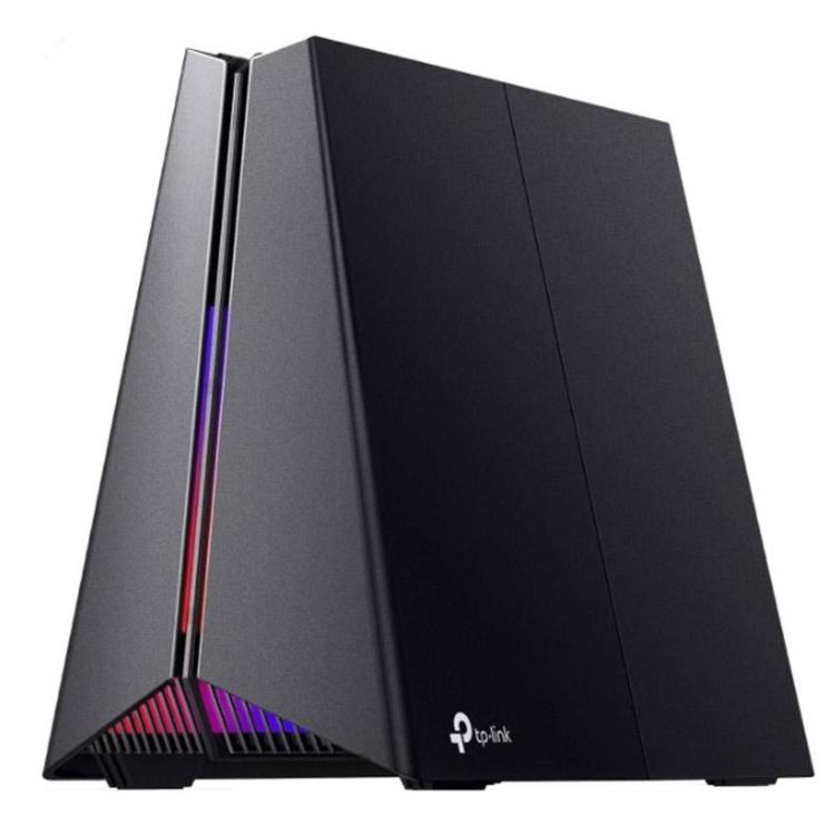 Gaming usmerjevalnik TP-Link z napredno Wi‑Fi 7 tehnologijo, futurističnim pokončnim dizajnom in RGB-osvetlitvijo zagotavlja izjemno hitro, stabilno in odzivno omrežno povezavo za igranje ter pretakanje vsebin.