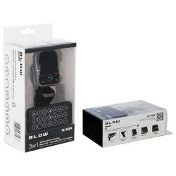 Prenosni FM-oddajnik Blow, 3v1, Bluetooth, polnilec, prostoročno telefoniranje, črn (74-142)_3