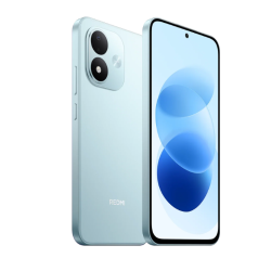 Xiaomi Redmi Note 17 6/256GB, Sky Teal – svetlo moder telefon, sprednji in zadnji pogled, dvojna zadnja kamera.