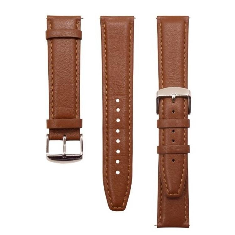 Usnjen pašček 22 mm, Leather rjav