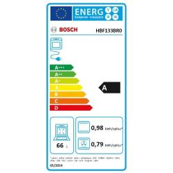 Vgradna pečica Bosch HBF133BR0, 66 l, 3,3 kW