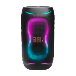 JBL PartyBox 130 zvočnik spredaj z RGB osvetlitvijo in velikim logotipom
