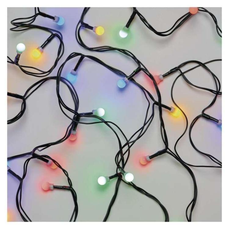 Božična cherry veriga kroglice 200 LED, 20 m, zunanja in notranja, večbarvna