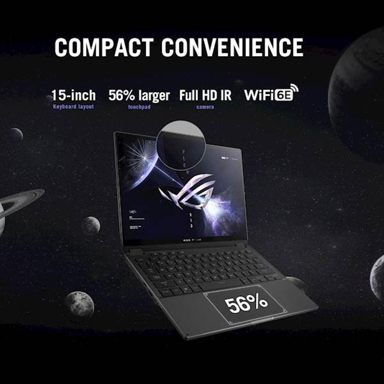 Prenosnik Asus ROG Flow X13 GV302XV-MU008W Ryzen 9 7940HS / 16GB / 1TB / 13,4"QHD+ IPS 165Hz / Win 11 Home