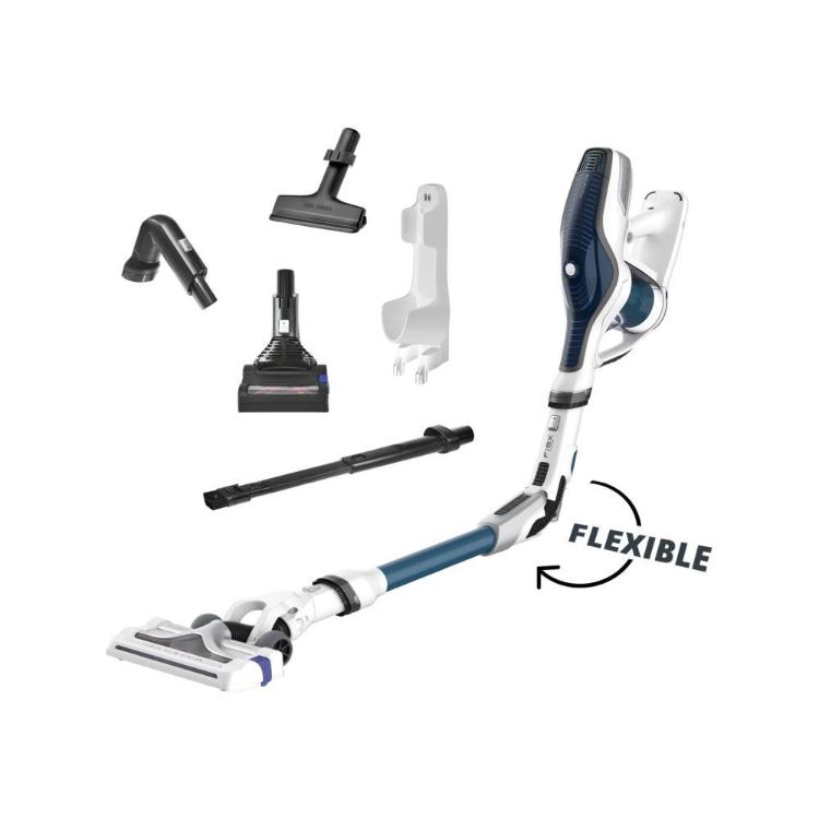 Pokončni baterijski sesalnik Rowenta,  Air Force Flex 560 Blue, RH9471WO, ciklonski sistem_1