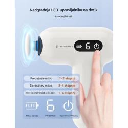 Masažna mini pištola TAOTRONICS, bela