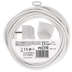 Podaljšek Emos 7 m / 1 vtičnica / beli / PVC / 1,5 mm2